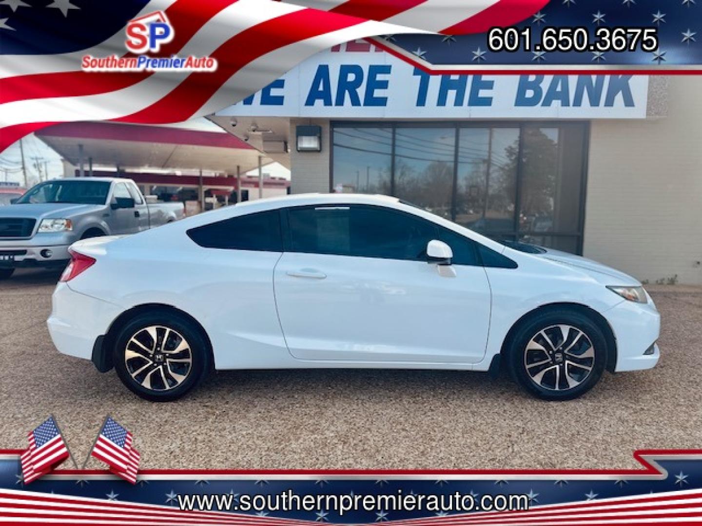 2013 WHITE HONDA CIVIC EX (2HGFG3B8XDH) , located at 922 W. Beacon St., Philadelphia, MS, 39350, (601) 650-3675, 32.770447, -89.127151 - Photo#6